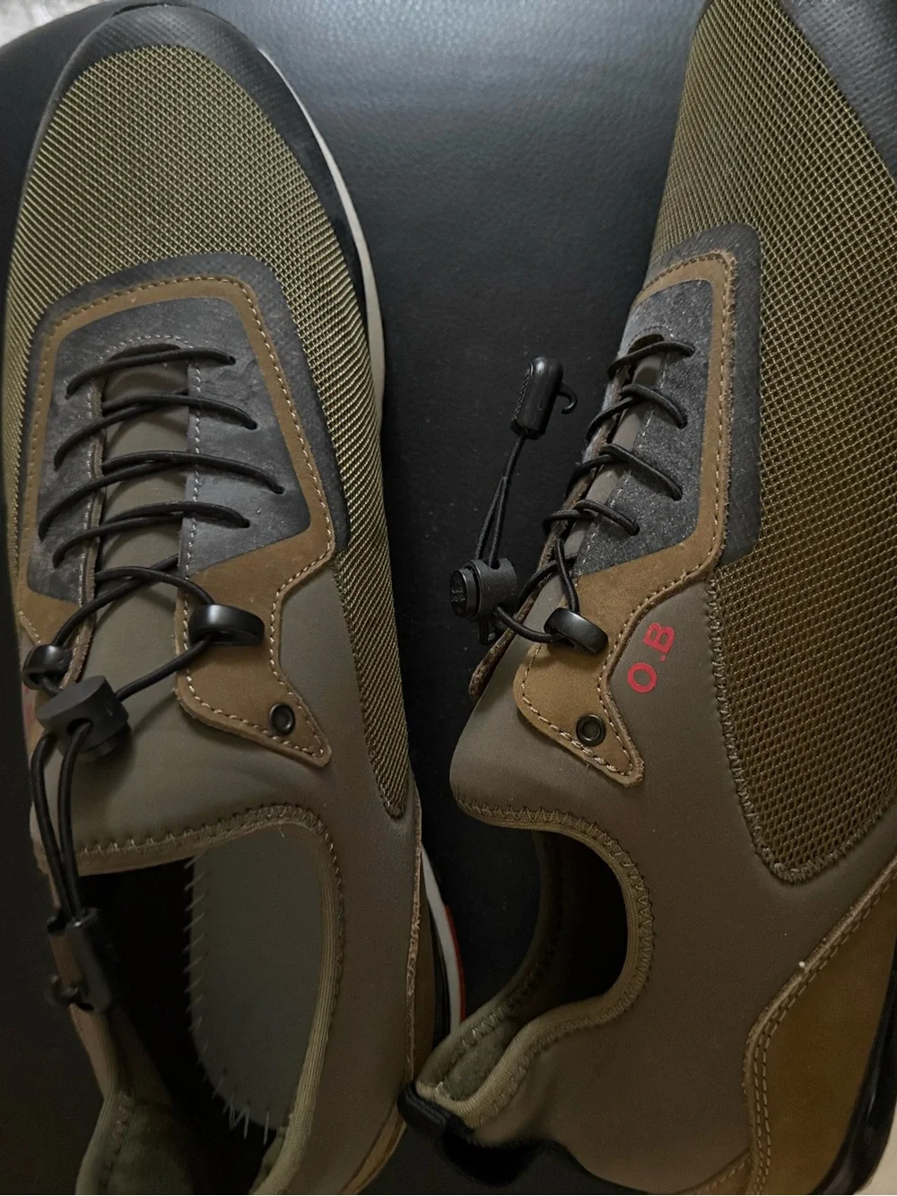 Orlebar Brown Men's Olive Green Casual Sneakers